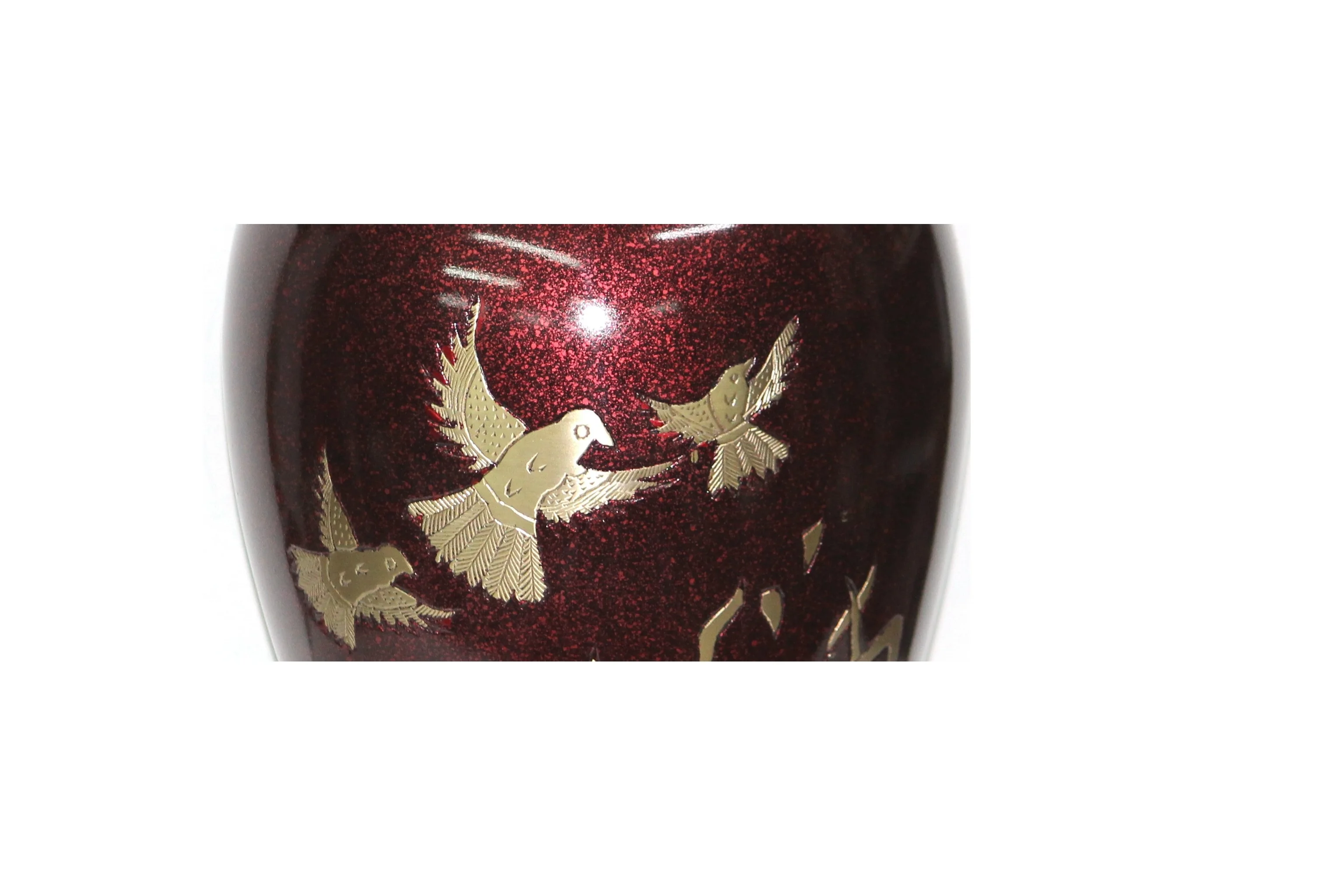 Красная мраморная Летающая урна для кремации взрослых