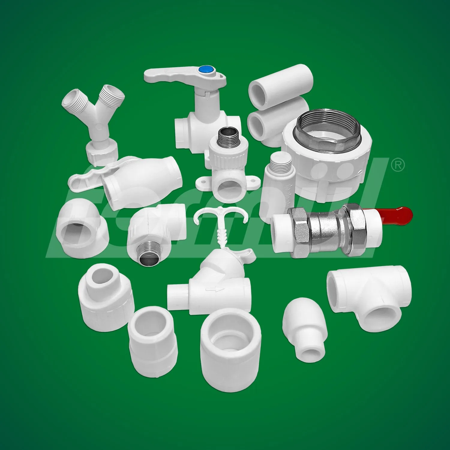 PPR Socket 20mm - 125mm fitting for PPR pipes and Cold and hot water distribution