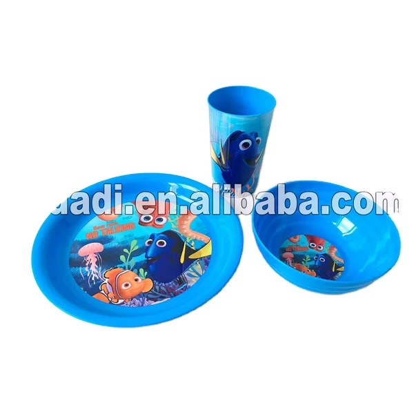 breakfast set with PP material plate bowl cup sets with  lunch sets