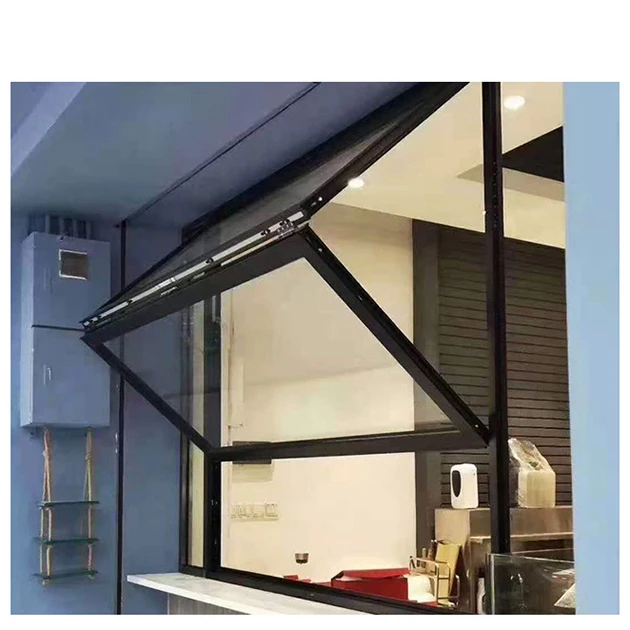 Американское алюминиевое кухонное складное окно, алюминиевое двухскладное окно, складные стеклянные окна для бара, магазина, кофе