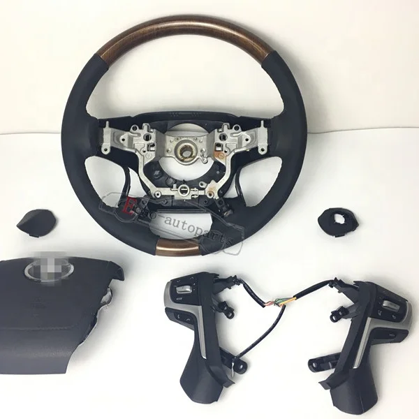 Рулевое колесо для Land cruiser, lc200, рулевое колесо для LAND CRUISER 2008-2015, деревянное Рулевое колесо для lC200