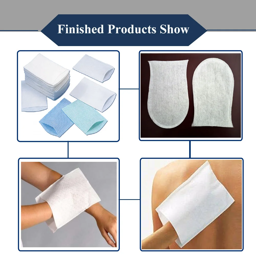 High Quality Disposable Non Woven Wet Wash  Gloves Making Machine