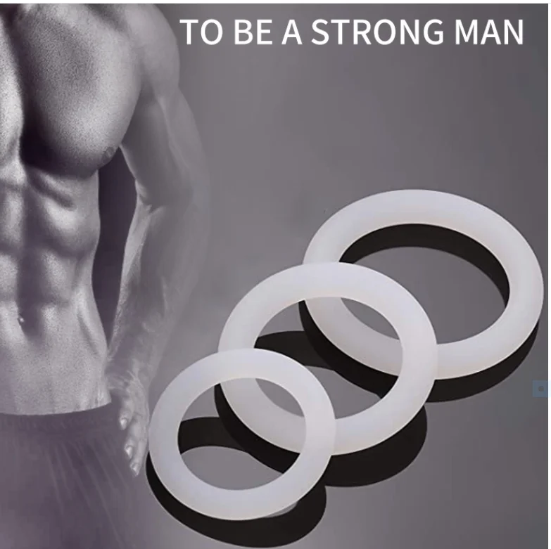 3Pcs Cock Ring Penis Ring Luminous Sex Toys For Men Delay Ejaculation enlargement