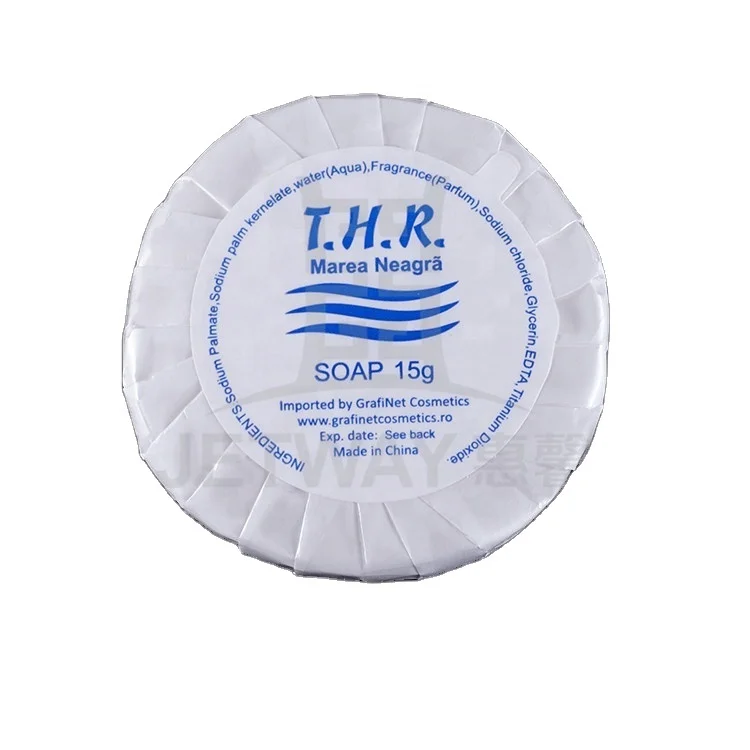 Round cheap hotel glycerin whitening soap custom packaging bar soap