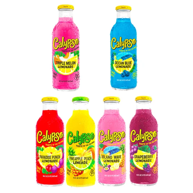 CALYPSO SOFT DRINKS LEMONADE All Natural Flavors Lemonade Drink for Sale