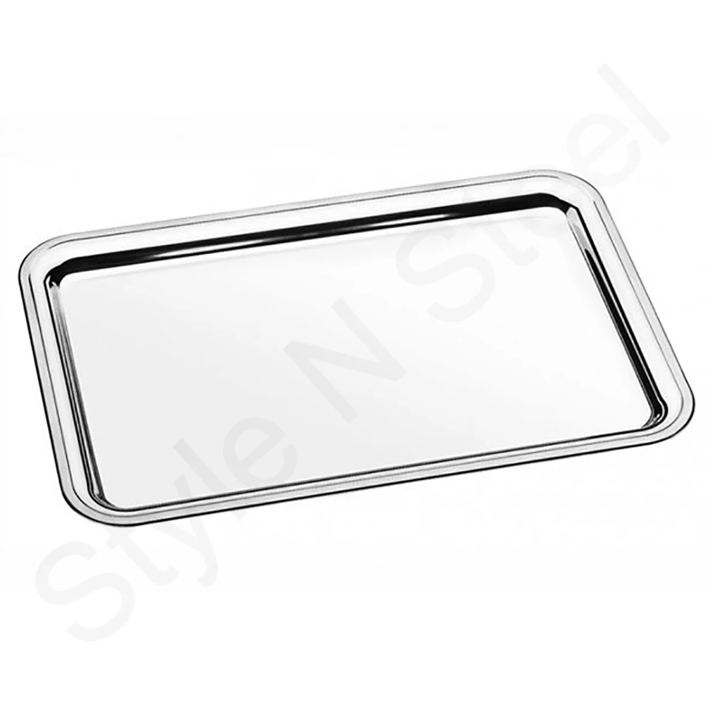 stainless steel thickening and deepening multi-function tray Stainless Steel Rectangular Service Tray Custom