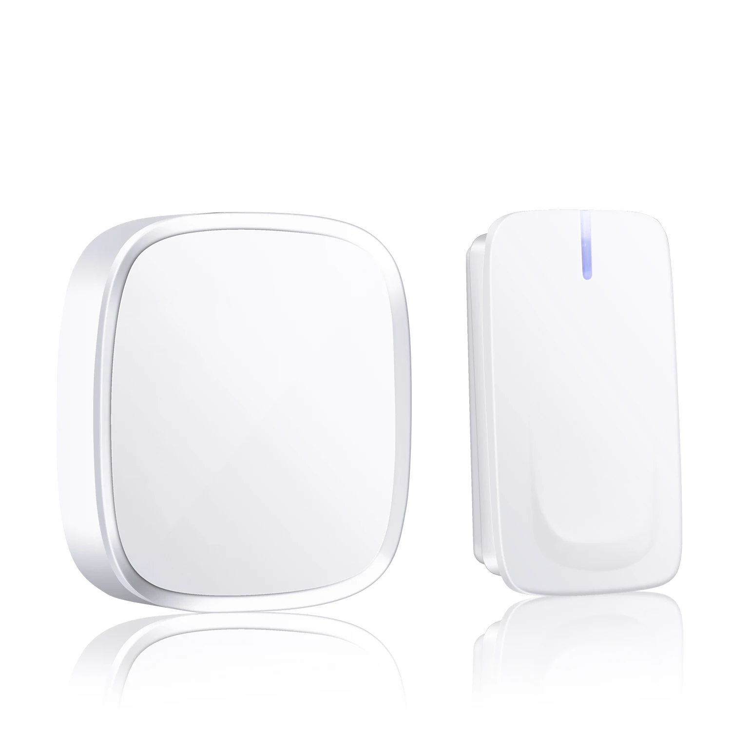 Self-powered Kinetic Wireless Doorbell with flashing light led light support dc or ac deaf doorbell