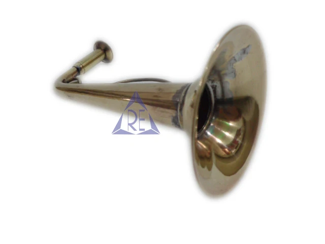 
Cave Solid Brass Trumpet Bugle Horn Army Bugle Brass Handicrafts French Horn Car Taxi Horn 