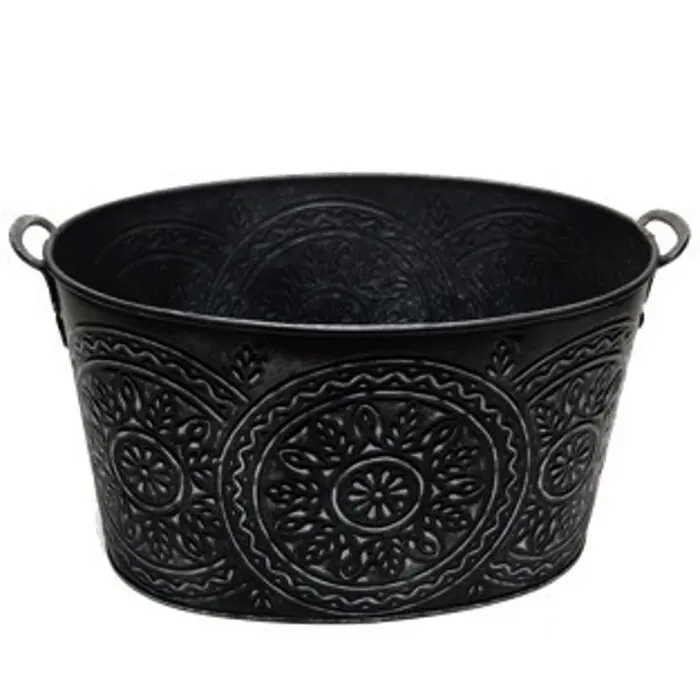 copper ice bucket hammered copper beverage tub hammered wine cooler