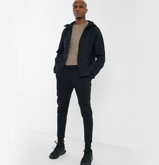 Custom sports set pullover neon green tracksuit men track suits