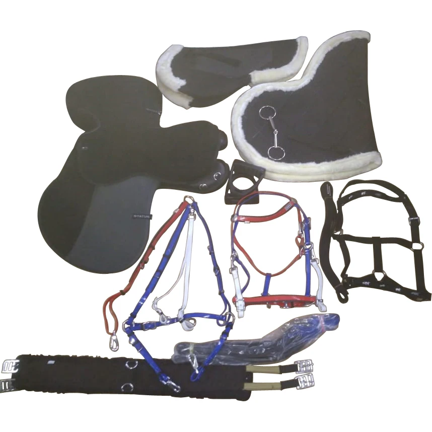 Status endurance saddles with gel pad and all others accessories gel pad mink pad halter stirrup bits bridle breastplate etc