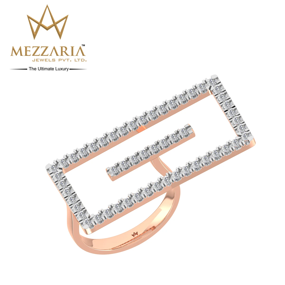 
Последний писк моды, розовое золото 18 карат, прекрасный прямоугольный кольцо с бриллиантом для девочек на цены по прейскуранту завода-изготовителя 