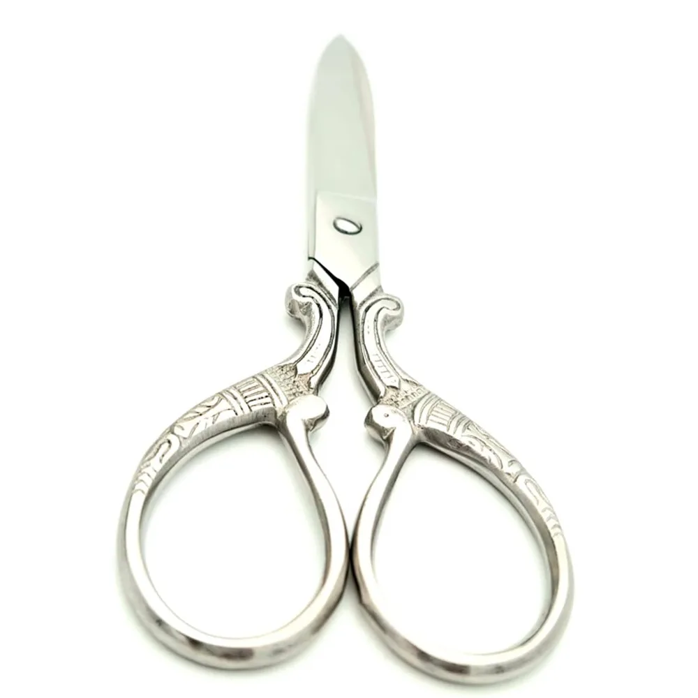 Швейные ножницы с высоким блеском для полировки прямым лезвием и настоящим винтом 5 дюймов логотипом.