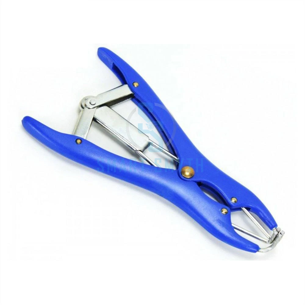 Sheep Tail Docking Clamp Bloodless Castration Pliers Stainless Steel Plastic Forceps