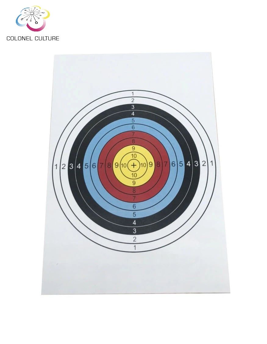 Fast Shipping Custom Target Paper Shooting Accessories Targets Paper Shoot Archery Target Paper Face