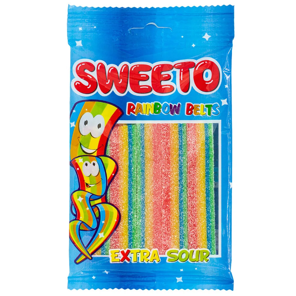 
Halal Licorice Sour Belts Fruit Flavour 80g 