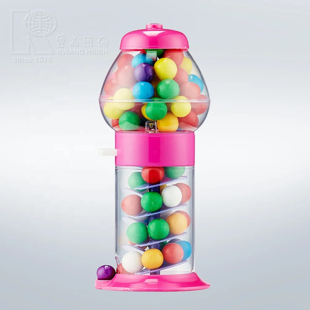 Kwang Hsieh 7.5 Inch Plastic Mini Spiral Gumball Machine