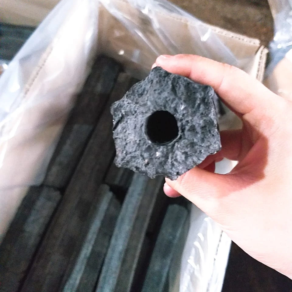 Wooden Sawdust Charcoal Vietnam / Hexagonal Sawdust Briquette Charcoal for BBQ via Whatsapp: +84 911406611