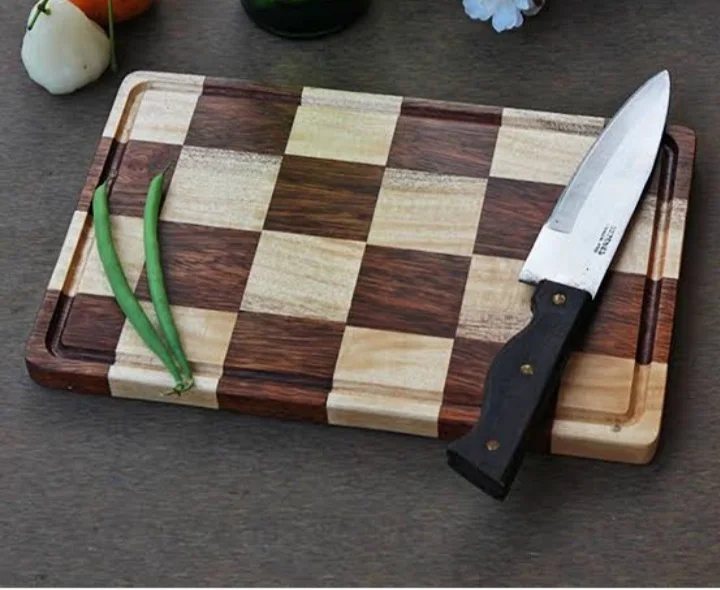 Высококачественная разделочная доска для мясника из дерева акации разделочные доски с наконечником блока