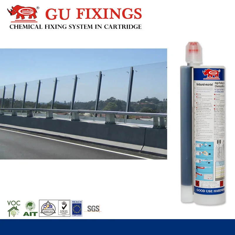 Two component epoxy acrylate anchoring adhesive for timber construction