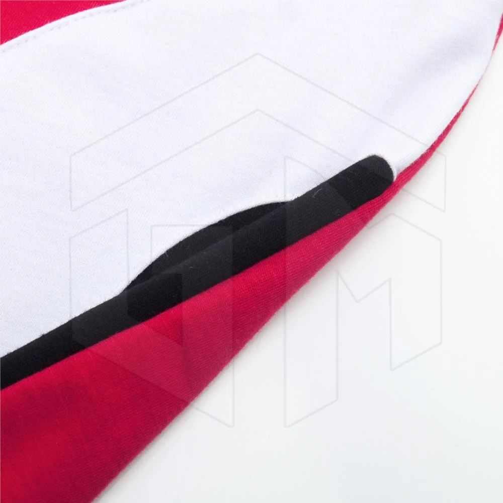  Рубашка-поло в полоску с коротким рукавом из полиэстера и хлопка