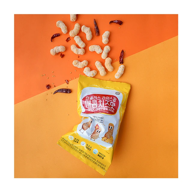 Premium Rice POP snack spicy Cheese snack Non-fried Spicy Cheese Snacks Light and Sweet Nutritional Food without Oil
