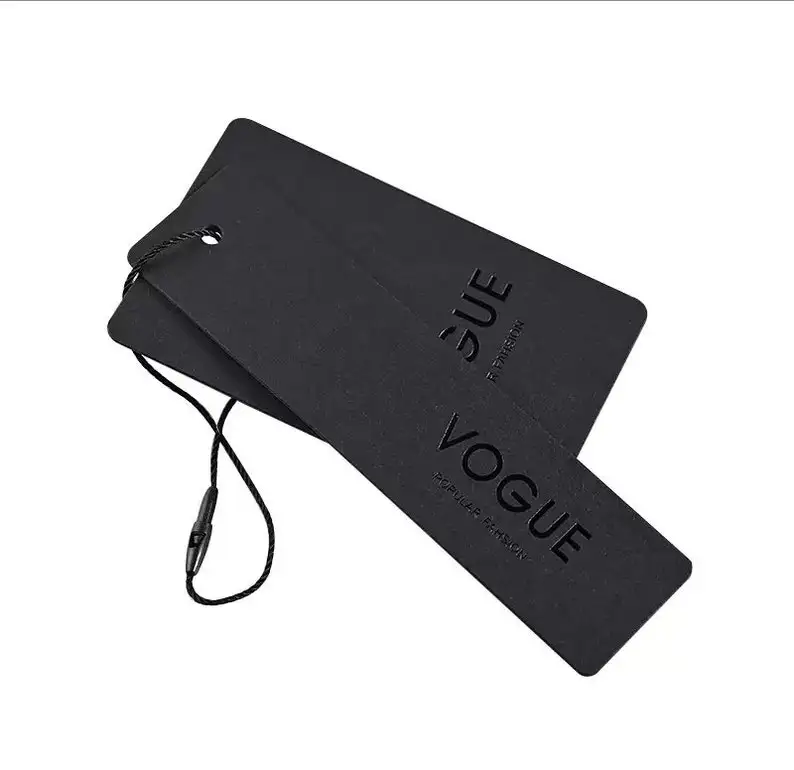 Luxury Matt Cardboard Hang Tag Garment Custom Logo Clothing Hang Tags Custom Hangtags Labels With Embossed Hangtags For Clothing