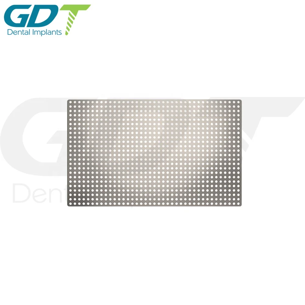 GBR Titanium Mesh Membrane Barrier, Hole - 0.6mm Surgical Tool Dental Implant, Israel Made