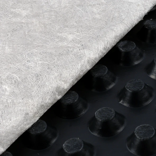 Wear resistant waterproof black MGM 200/0.2 earthwork product waterproofing geocomposite for leak prevention