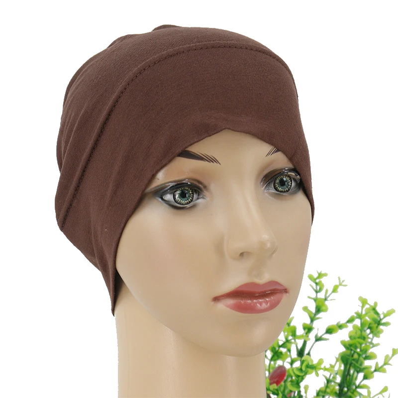 2018 Модный Новый головной убор, внутренняя трикотажная шапка, Нижний шарф, Женский хиджаб, шляпа, оптовая продажа