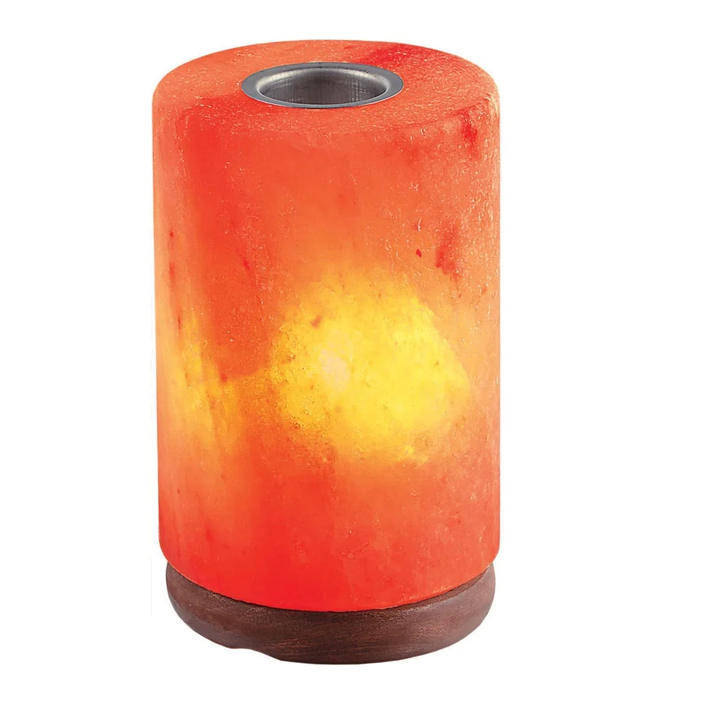 100% Pure Light Pink Salt Like Best Room Ionizer Cylinder Lamp Made With Salt-Sian Enterprises