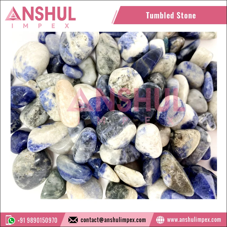 Direct Factory Sale Multiple Usage Crystal Stone Healing Sodalite A Tumbled Stones for Sale