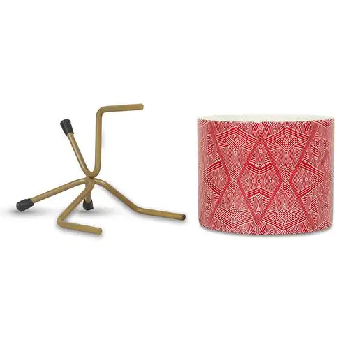 Металлический плантатор с цифровой печатью и подставкой средневековые декоративные контейнеры для цветов дома офиса комнатное или уличное растение