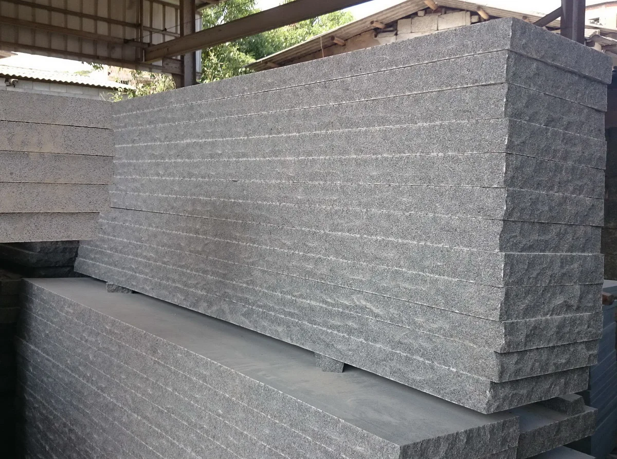 Cheap Factory Price Thermal Surface Natrual Rock Edges G654 Blue Mist Granite Treads Steps