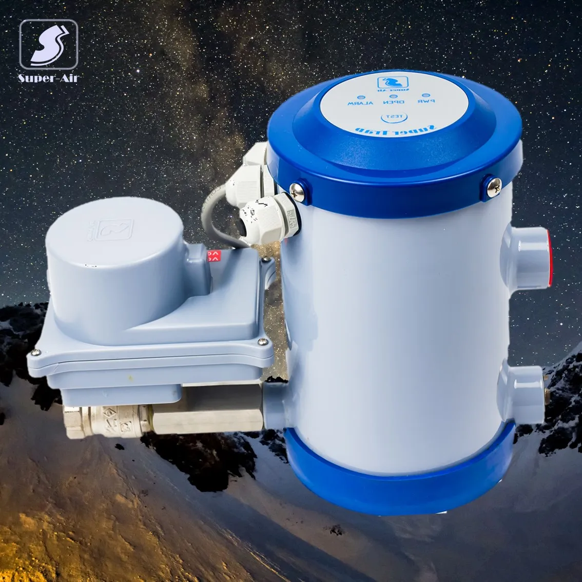 Taiwan Made Pleasant Motorized Ball Valve Type Zero Air Loss Exceptional  Automatic Condensate Drain for Air Compressor System