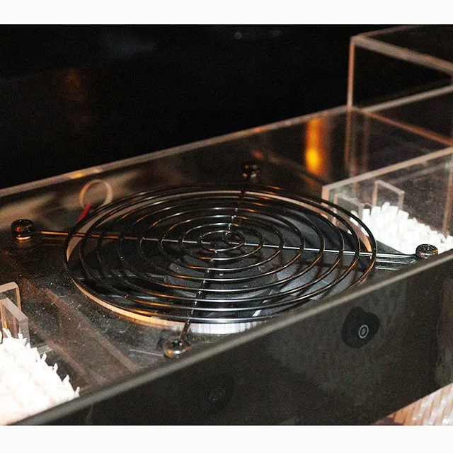 NewAir 400 Count Electric Cigar Humidor Stainless Steel with Digital Temperature Controls cigar humidors