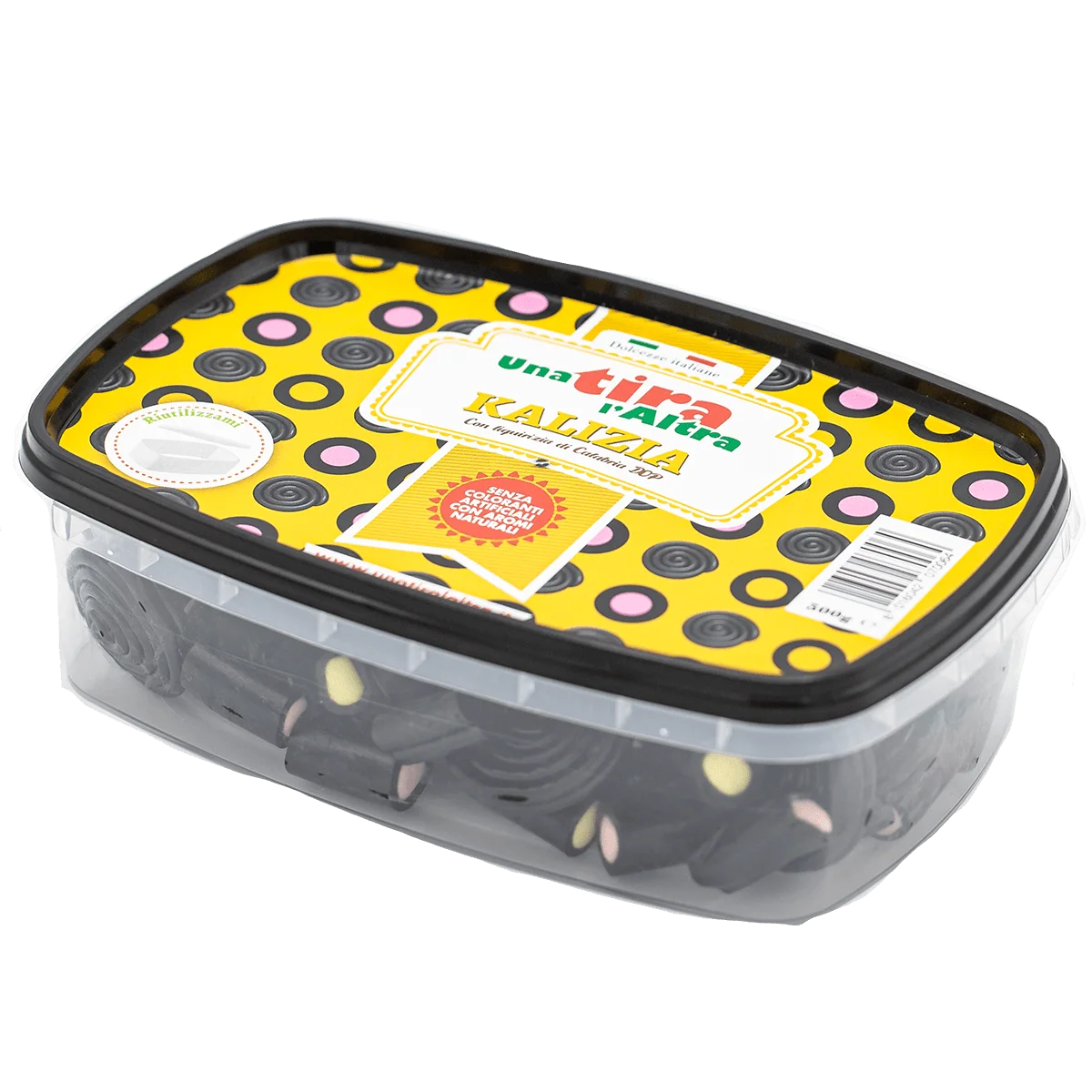 Premium Quality Produced in Italy 500g per box Liquorice Sweets Kalizia for large scale distribution