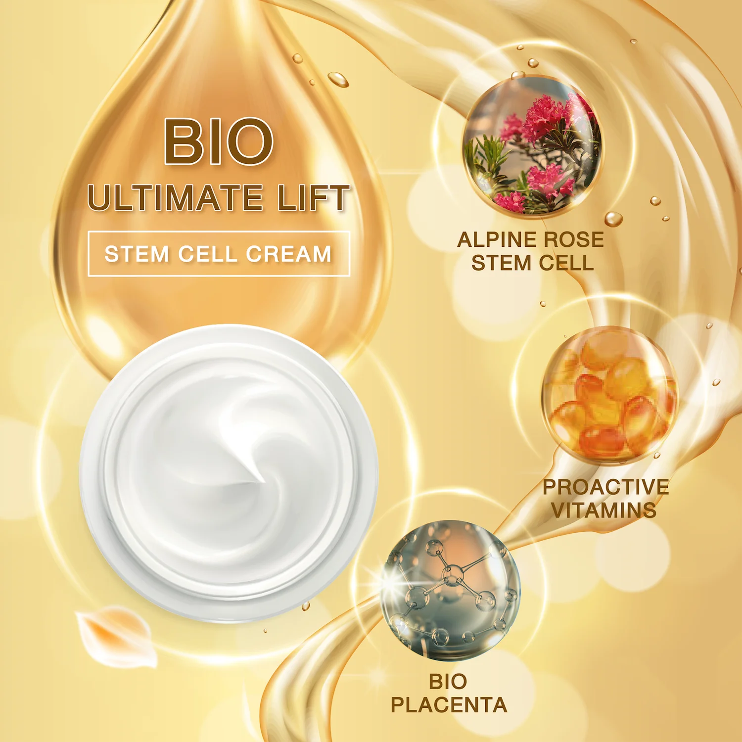 GMPs Anti Aging Cream for Renew Face Skin Cell Activated for Women 30g