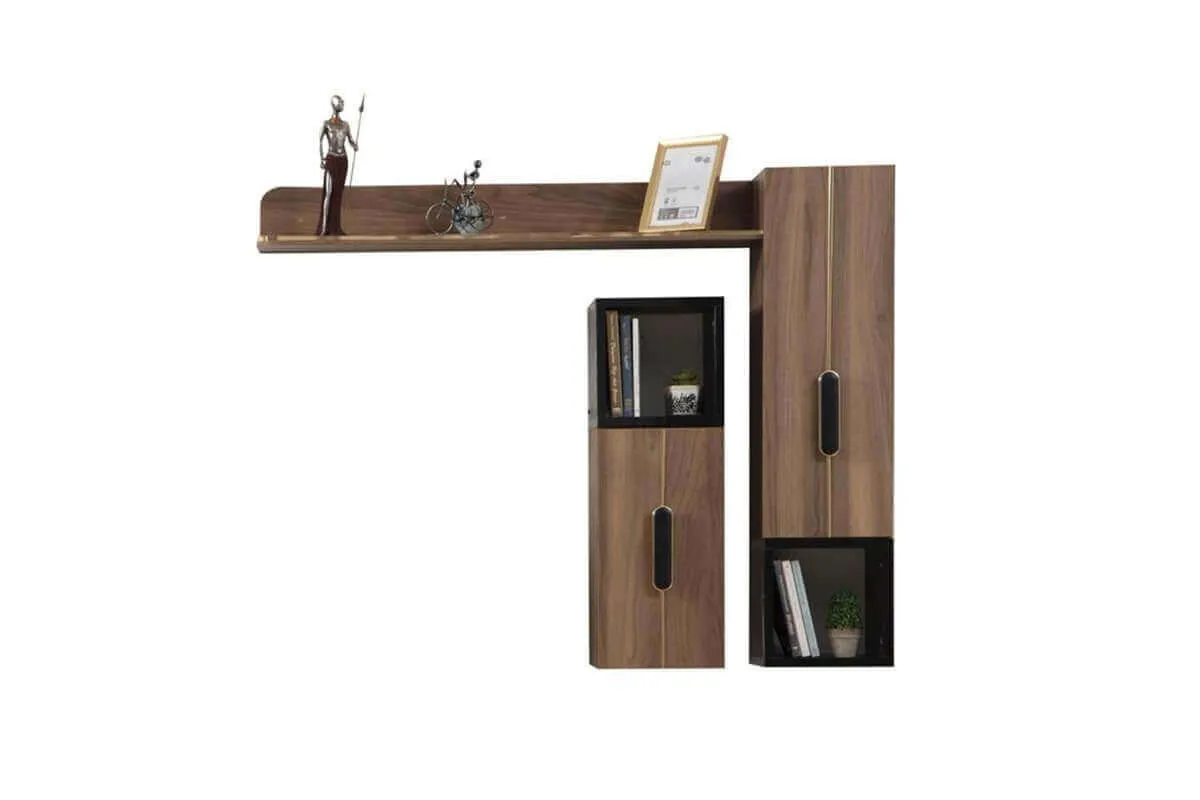 Entertaintment center modern furniture Wood cream LCD Plasma Unit living room discount (ider Megan Tv Unit)