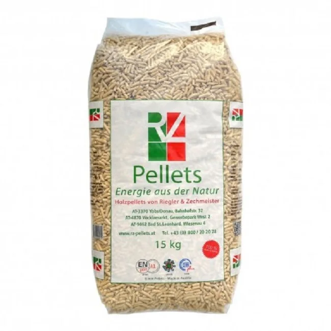 Cheap Prices 6mm/8mm Diameter Low Ash High Heating Value Biomass Fuel Material Wood Pellets 15kg/25kg Bag