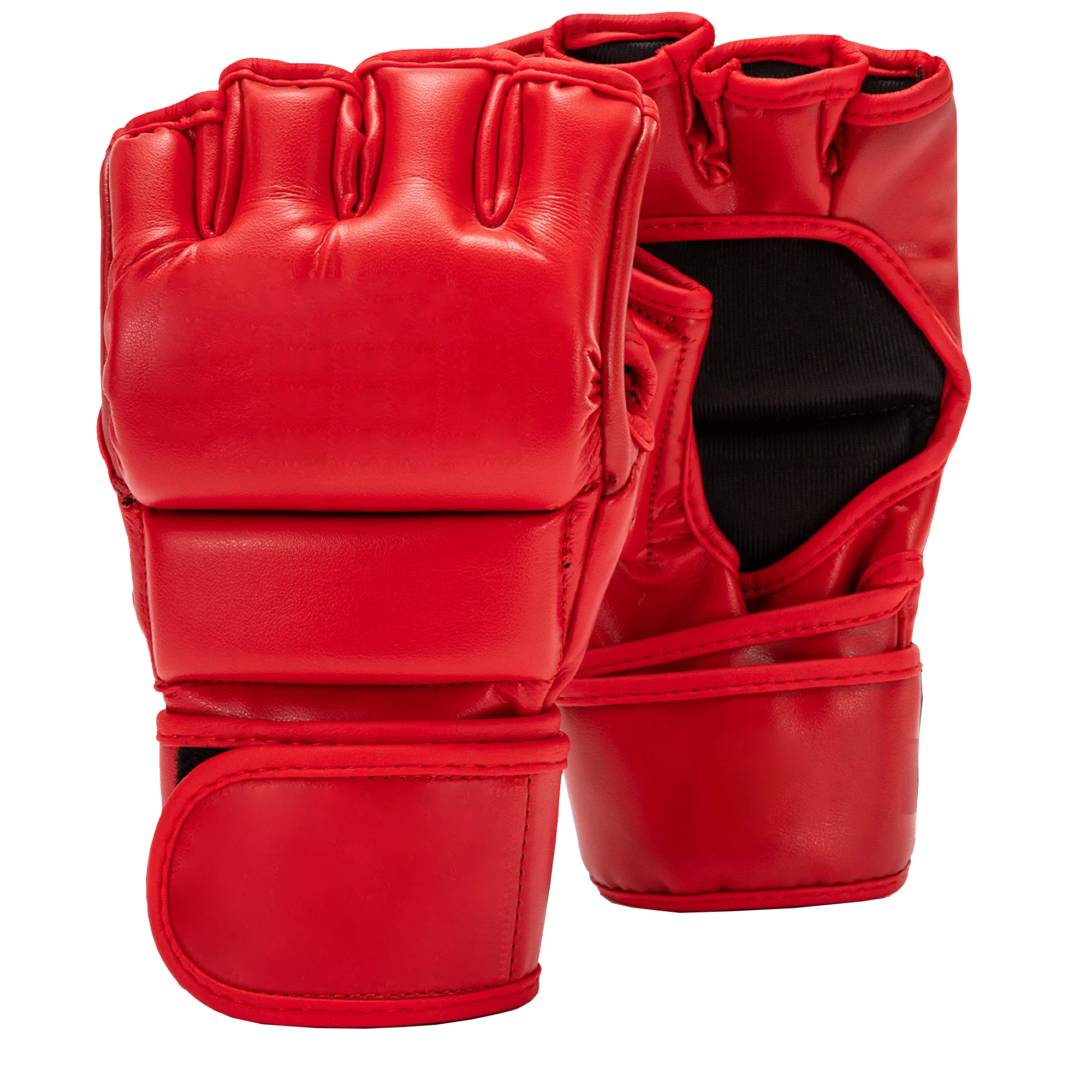 Highest Quality Leather Boxing MMA Gloves Quick Wrap Training Punching Cage Fighting