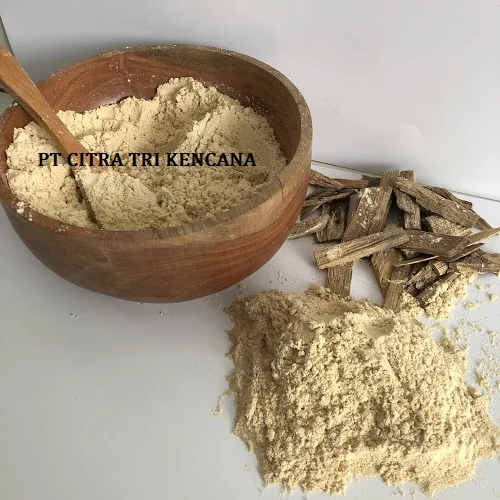 PANELI WINDOW PVC EXTRUDER MACHINE PINE WOOD POWDER MATERIAL FOR MAKING PVC/WPC BOARD FLOOR BUILDING IN Kaban Jahe NORTH SUMATRA