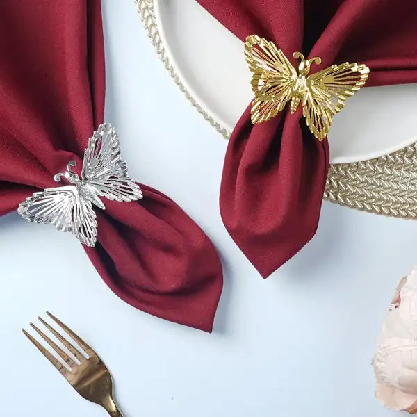 Unique Butterfly Napkin Ring super elegant with smooth polished finished Quality Material Metal Butterfly Table Decoration Rings