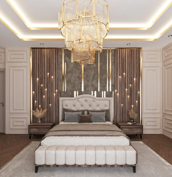 5 Star Luxury Modern Hotel  Custom Made  Bed Room Furniture Bedroom Set Hotel Furniture