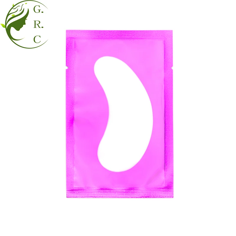 Private label hydrogel gold lint free makeup remover under eye pads for eyelash extensions