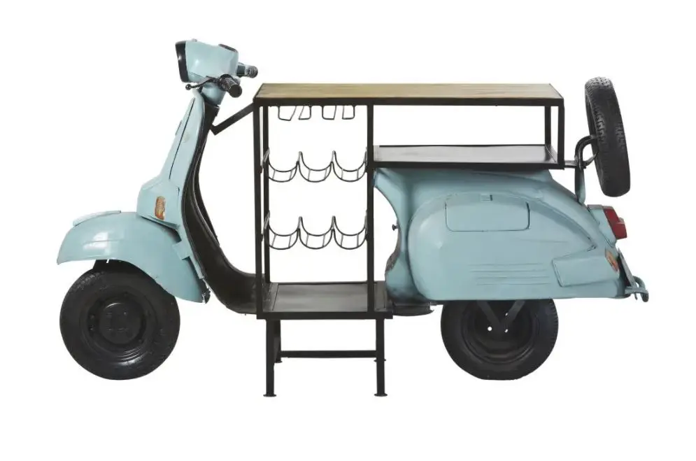 Custom 10 year manufacturer modern Automobile Scooter Bar Cabinets Industrial Living Room Cabinets For Hotel Pubs And Home Use
