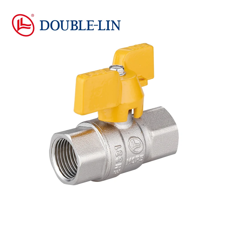 T Handle Female X Female Long Threads 5 Bar 1 Inch Gas Valve