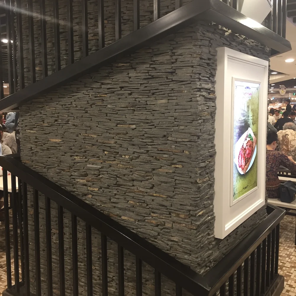 Natural Split Ledge Grey Stone Veneer Slate for External and Internal Wall Cladding Traditional Style Indoor Natural Stones