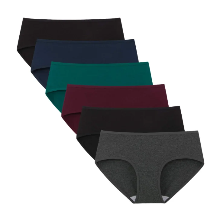 Wholesale Factory Price Panties Women Seamless Panties Mid Waist Underwear Knitted Comfortable Underpants From Bangladesh