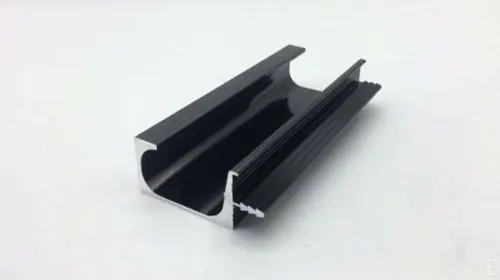 Черный светодиодный алюминиевый профиль для углового соединительного шкафа